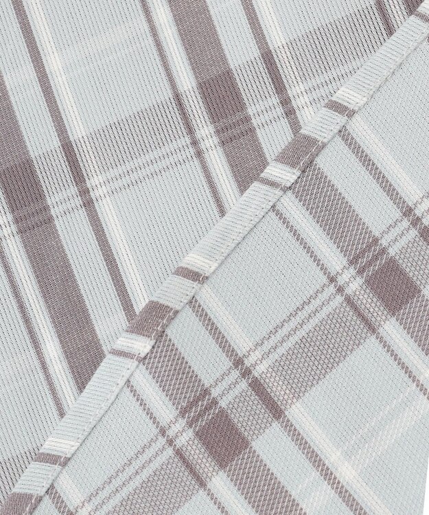 ANY SIS S 【洗える】ピケチェックT ブラウス ライトグリーン系3