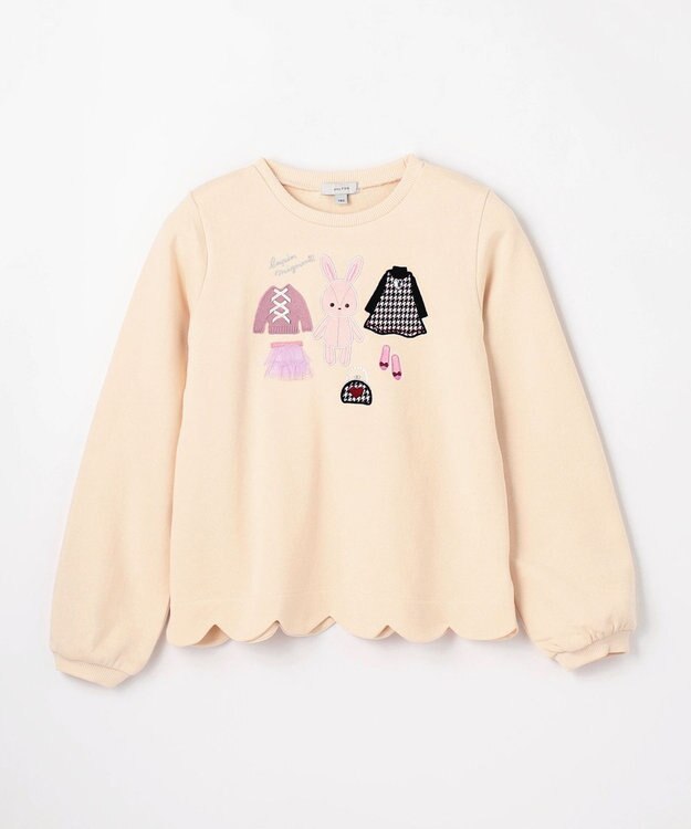 ANY KIDS クローゼットモチーフトレーナー エクリュ