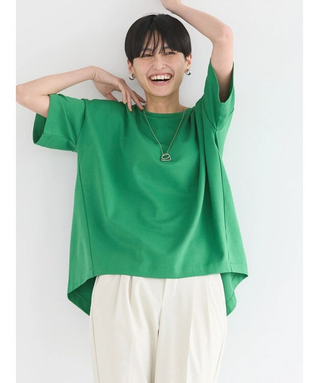 AMERICAN HOLIC 接触冷感バックタックポンチプルオーバー Green