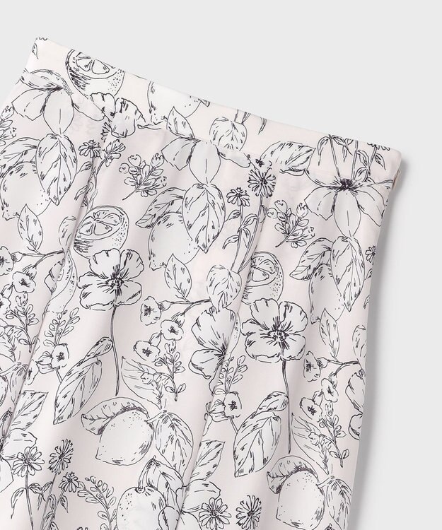 GRACE CONTINENTAL フルーツフラワープリントスカート キナリ