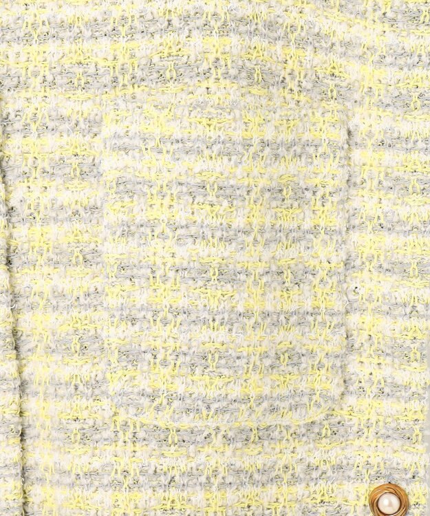 自由区 【Precious 5月号掲載】【カトリエムブーケ】Couleur tweed ツイードジレ チャコール系