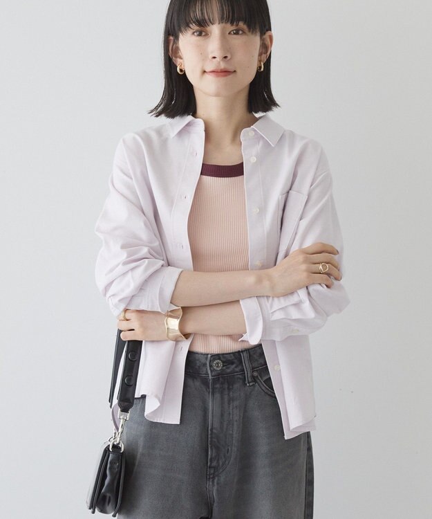 AMERICAN HOLIC オックスベーシックシャツ ピンク