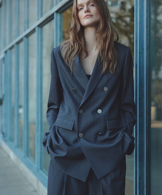 uncrave TWドビードスキン ブレザー チャコール