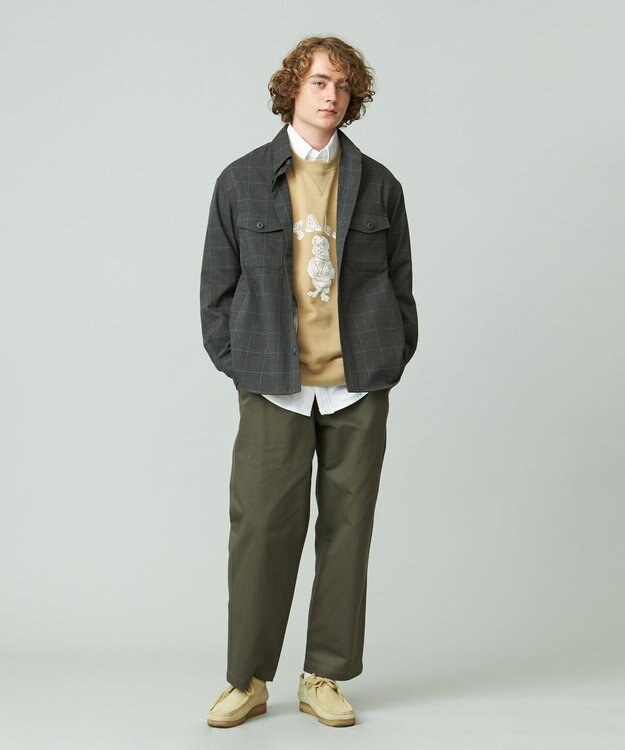 J.PRESS YORK STREET 【UNISEX】YALEブルドック裏毛スウェット ライトイエロー系