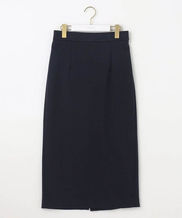 ANY SIS 【WEB・一部店舗限定】カットジャカードペプラム セットアップ ネイビー系