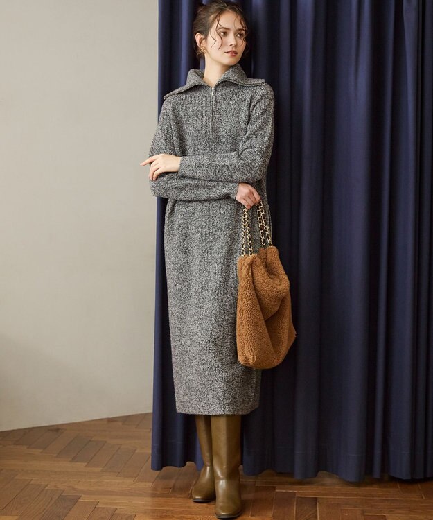 23区 VIOLAｄ’ORO エコムートン チェーンショルダー トートバッグ ブラウン系