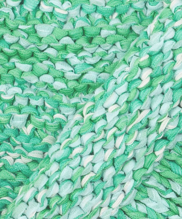 23区 【GOLD LABEL】ファンシーミックスハンドニット カーディガン グリーン系3