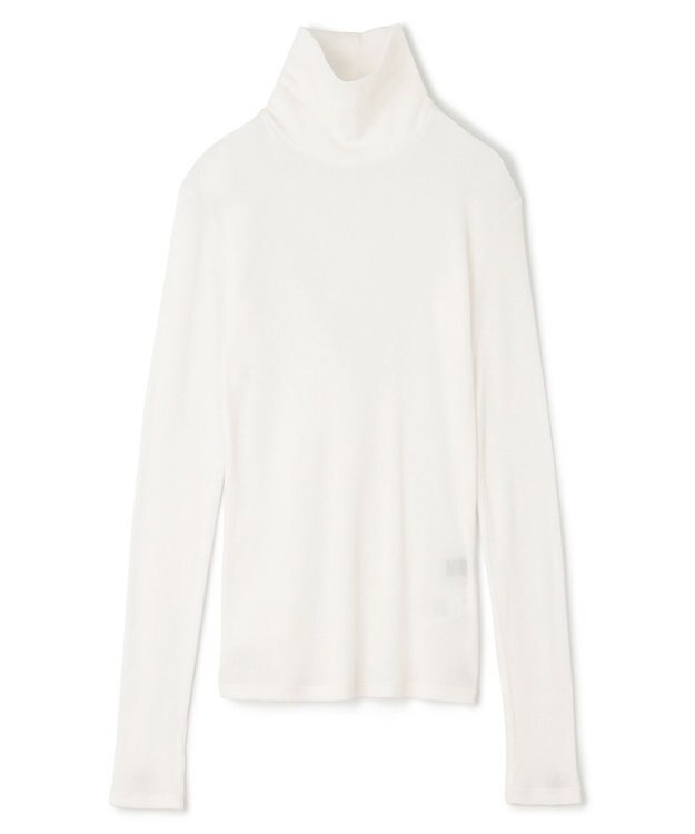 uncrave アルビニスタシフォンテレコ ハイネックカットソー（uncrave STANDARD） オフ