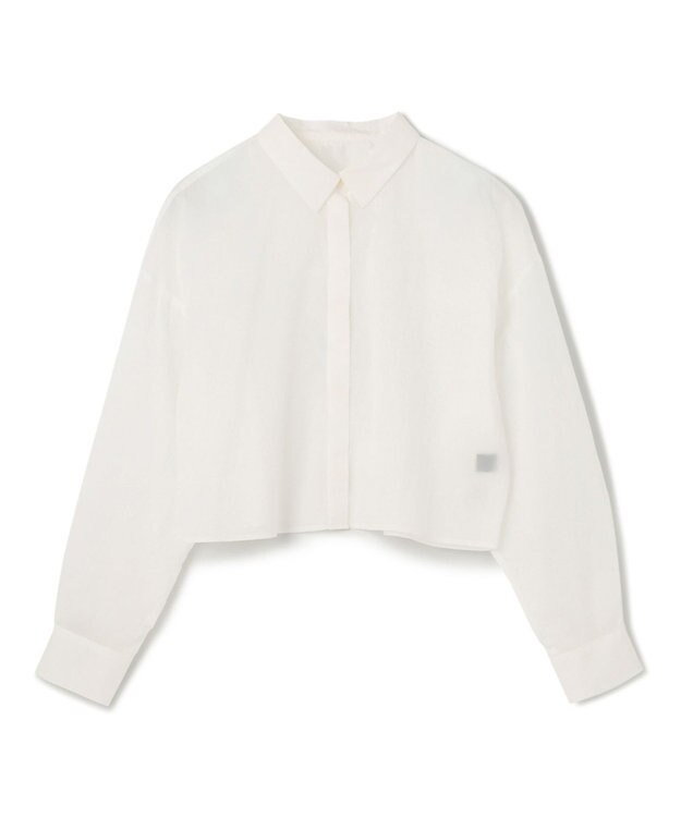 uncrave 【撥水・洗濯機洗い可】シアープルーフナイロン シャツブラウス（uncrave STANDARD） ホワイト