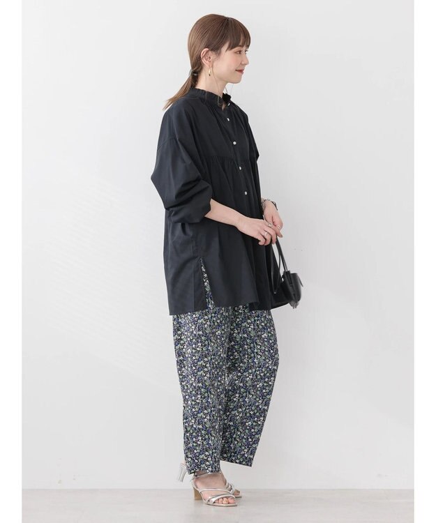 AMERICAN HOLIC サラックール／ＵＶカットフリルシャツチュニック Black