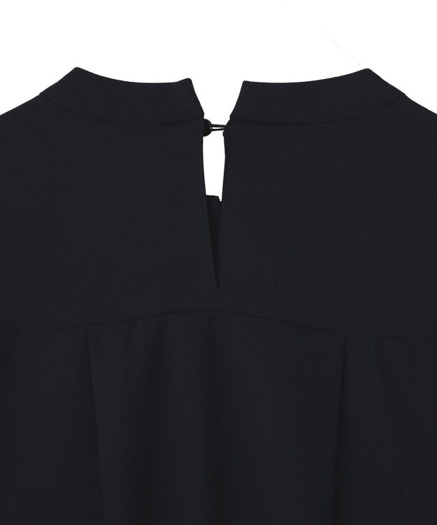 YECCA VECCA パールタックブラウス Navy