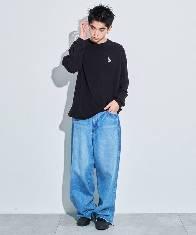 WEGO アニマルワンポイントT（LS） ブラック