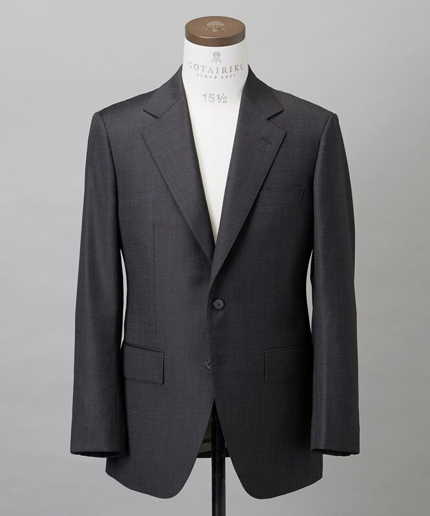 GOTAIRIKU 【Loro Piana Fabric】365 通年スーツ(グレー×格子) グレー系8