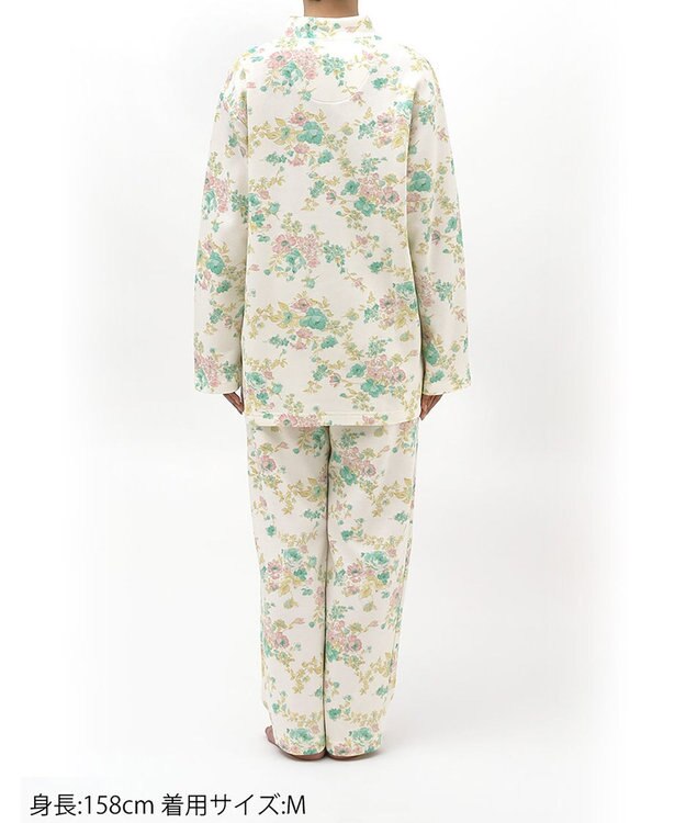 Wing パジャマ 綿100%(本体肌側) あったか 冬 長袖 長ズボン レディース EP6019 ウイング／ワコール クリーム