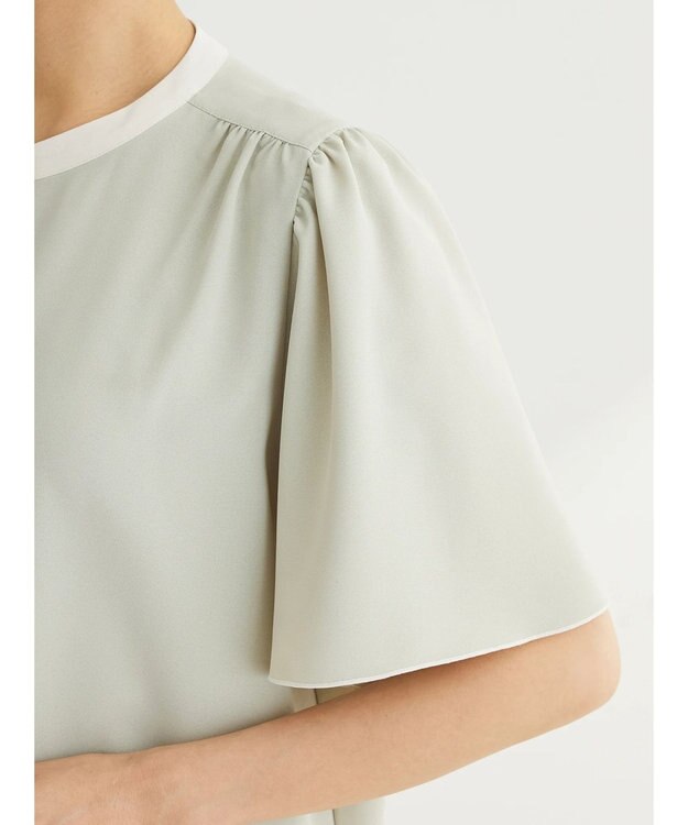 Green Parks ・ＥＬＥＮＣＡＲＥ　ＤＵＥ　バイカラーブラウス Mint