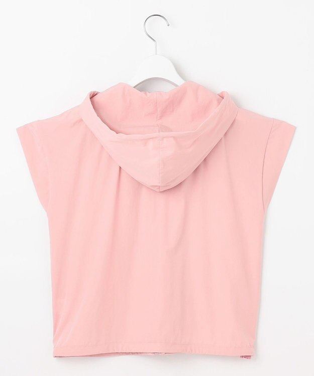 23区GOLF 【WOMEN】シアーストレッチ ショート丈フードベスト ピンク系