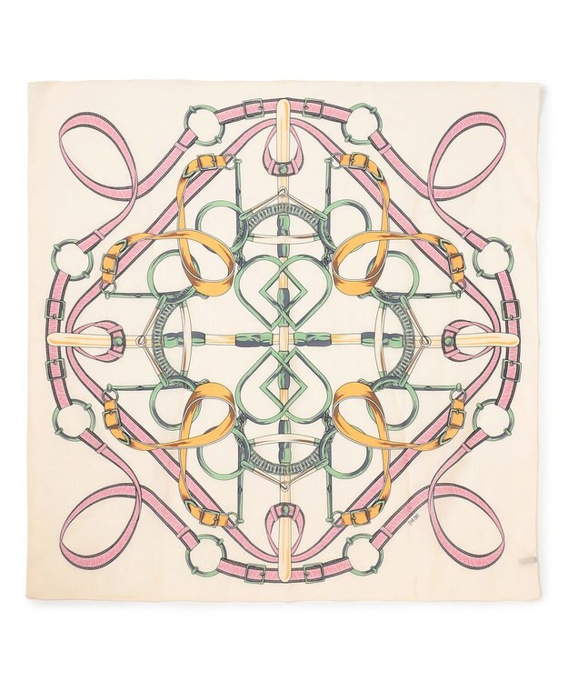 23区 【WEB&一部店舗限定】ウールカシミヤ デザイン ストール アイボリー系