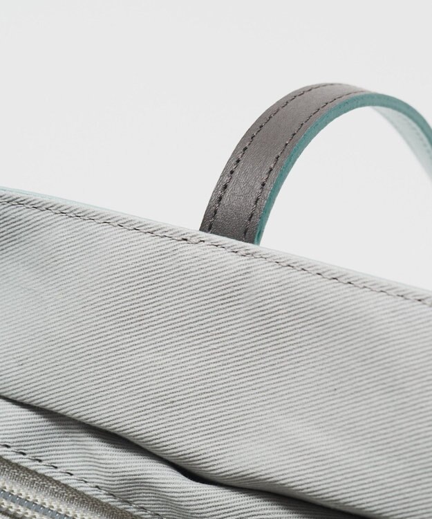 russet バイカラーレザーハンドルトートバッグ(SF-279) Sax