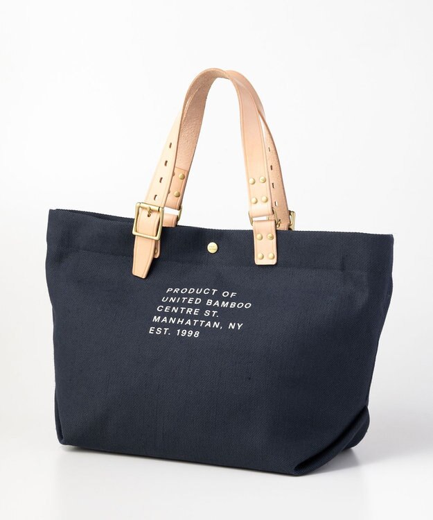 united bamboo 【NAVYS 10月号掲載】UB ベーシックバッグ(ミディアム) ネイビー