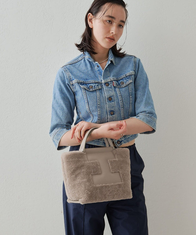 ご予約　イアクッチ ソルベット S MONTONE/RUGA ムートン ソルベット S MONTONE/RUGA（ショルダーバッグ）｜IACUCCI（イアクッチ