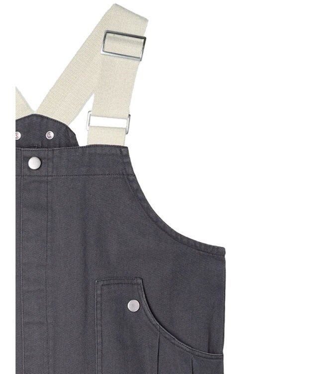 Green Parks ・ＳＵＧＡＲ　ＳＰＯＯＮ　ペインターサロペットスカート Charcoal Gray