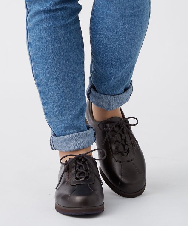 ASICS WALKING ペダラ レディース 4E 2.5CMヒール ブラウン系