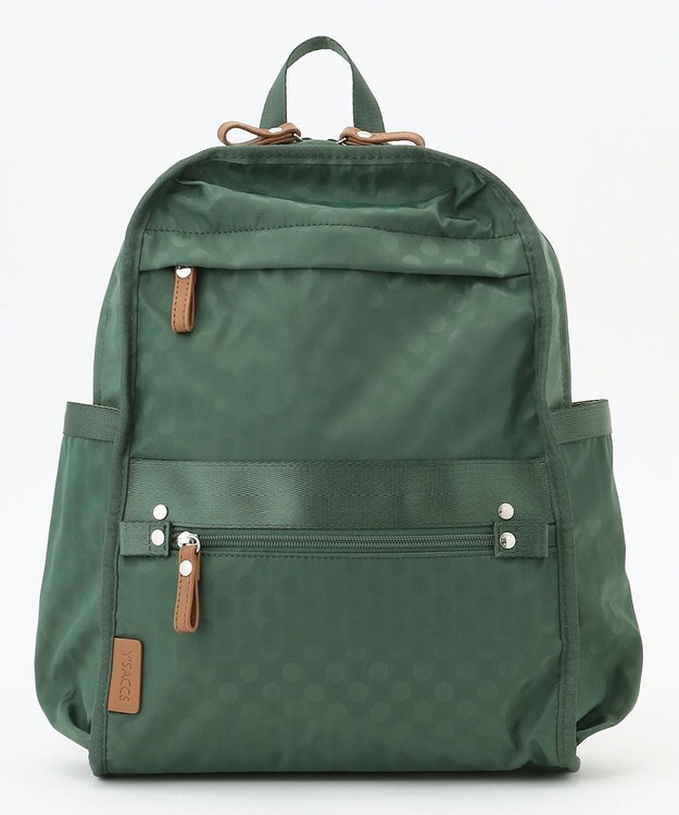 Y'SACCS 撥水ナイロンテープデザインスクエアバックパック ダークグリーン