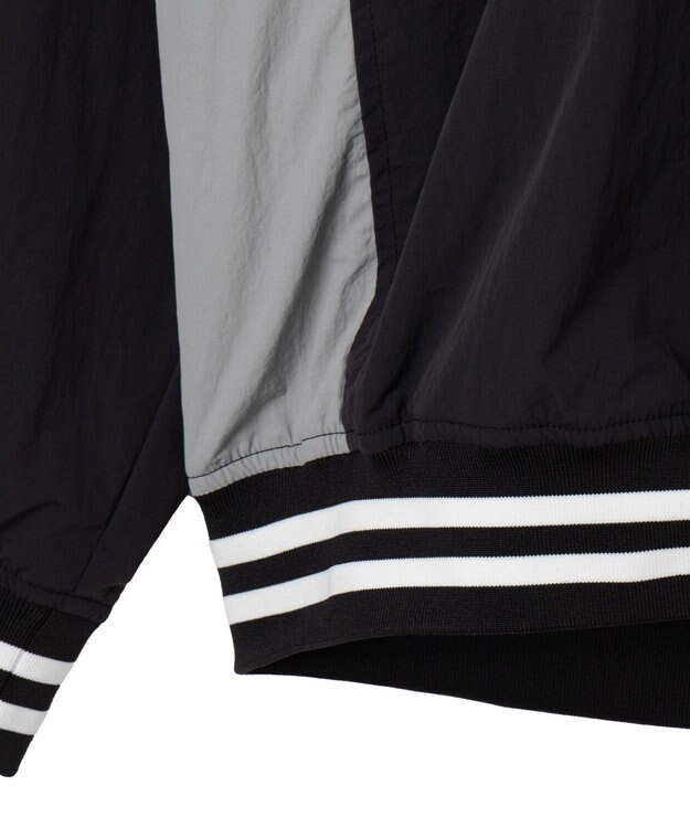 WEGO ナイロンゲームロゴプルオーバー ブラック