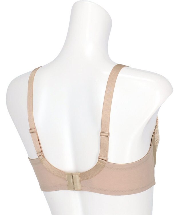 Wing ブラジャー ワイヤーが痛くなりにくい 綿混(カップ肌側・バック) フルカップブラ NB2704 ウイング／ワコール ベージュ