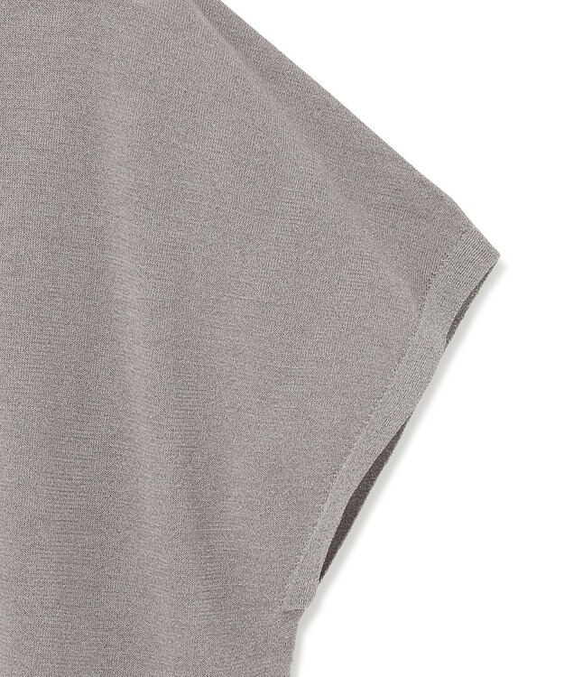 23区 S 【洗える】クリスピーシアールレックス フレンチスリーブ プルオーバー ライトグレー系