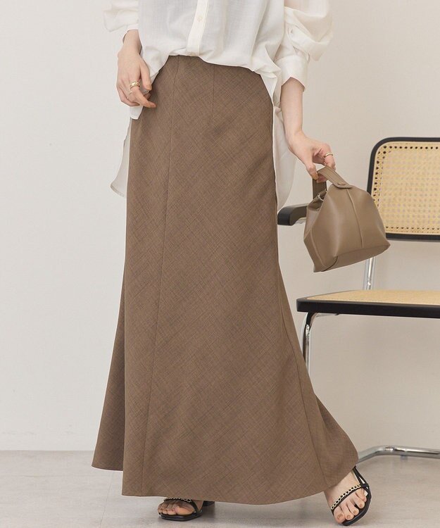 AMERICAN HOLIC リネンライクマーメイドスカート Brown