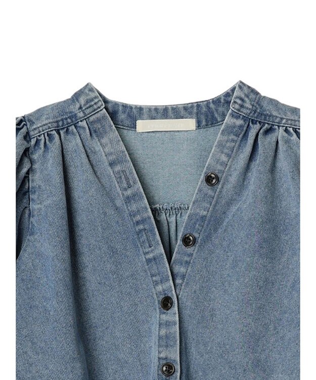 Green Parks ・ｆｕｒｒｙ　ｒａｔｅ　デニムシャツジャケット Light Indigo