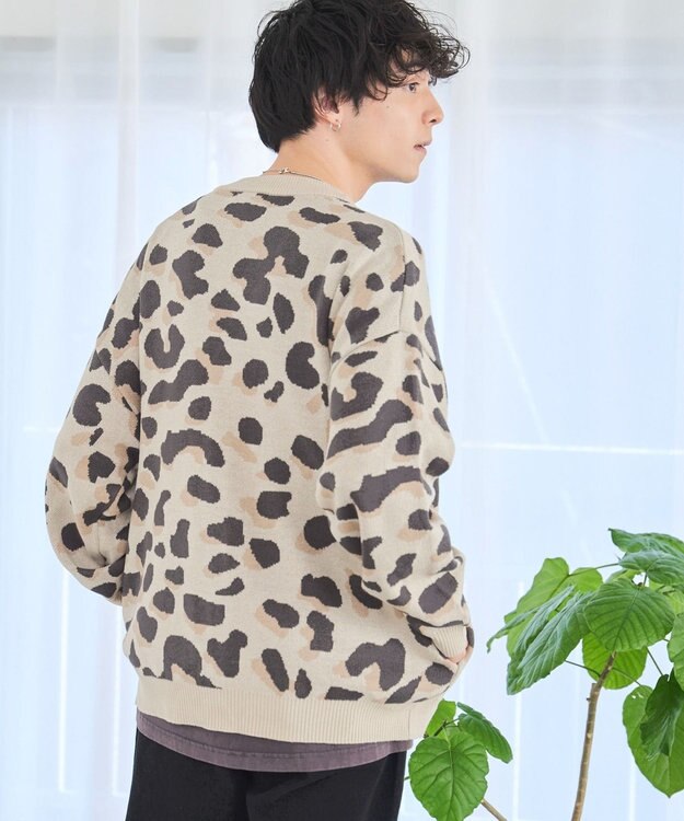 WEGO オーバーフィットパターンカーディガン 柄3