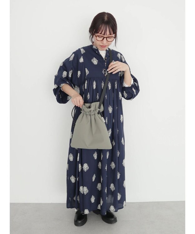 CRAFT STANDARD BOUTIQUE ボンディングパフ巾着ショルダーバッグ Khaki