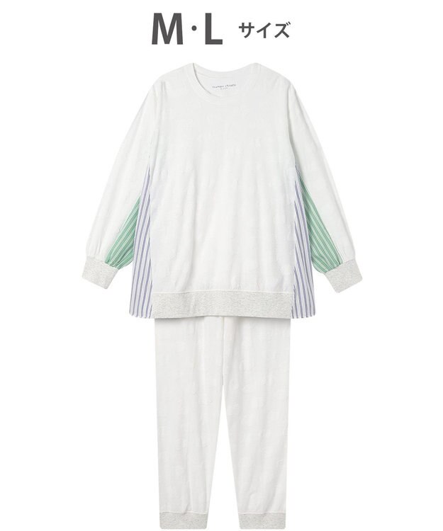 tsumori chisato SLEEP ツモリチサト パジャマ 長袖 長ズボン レディース UDX530/ワコール アイボリー