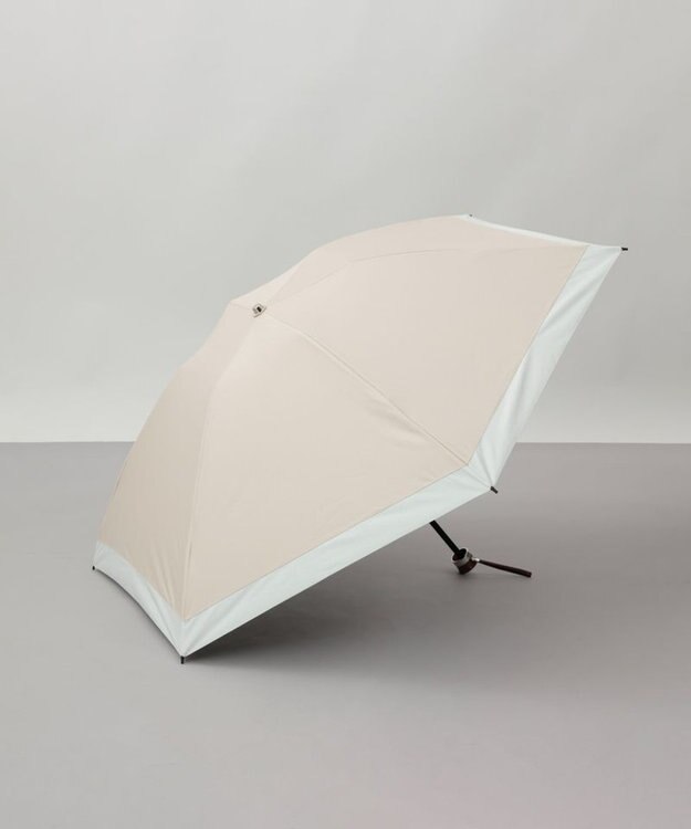 AURORA テレビで紹介！【WEB限定】 バイカラー晴雨兼用傘（折りたたみ・クイックオープン） クリーム