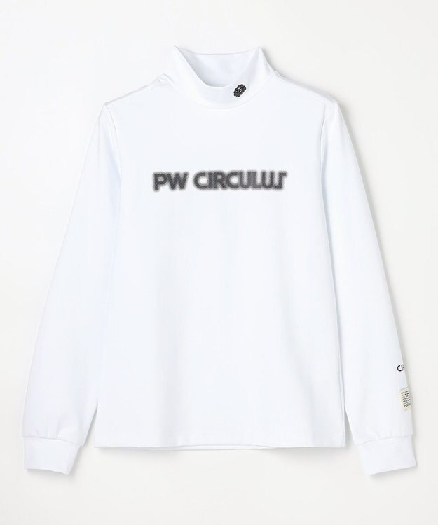 PW CIRCULUS 【吸水速乾 / UV遮蔽率99.9% UVカット / ストレッチ】【WOMEN】アニマルグラフィックロングスリーブモックT ゴルフウェア レディース ホワイト系1