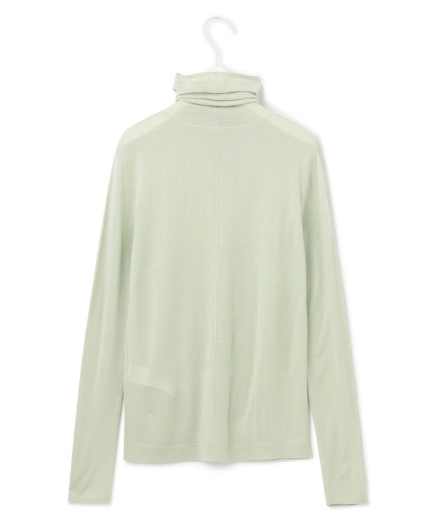 ICB 【洗える】 スムージータートル ニット ヘイズグリーン系