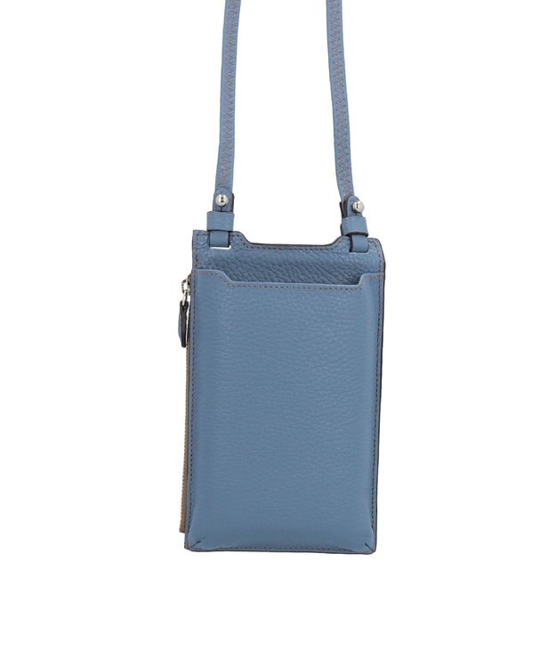 Atelier nuu 本革 スマホショルダー ジーンブルー