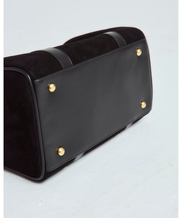 style code 【VerdeVari/ヴェルデヴァリ】スエードボストンバッグ ブラック