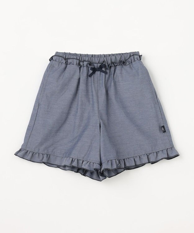組曲 KIDS 【110-140㎝】 フリルヘムショートパンツ ネイビー