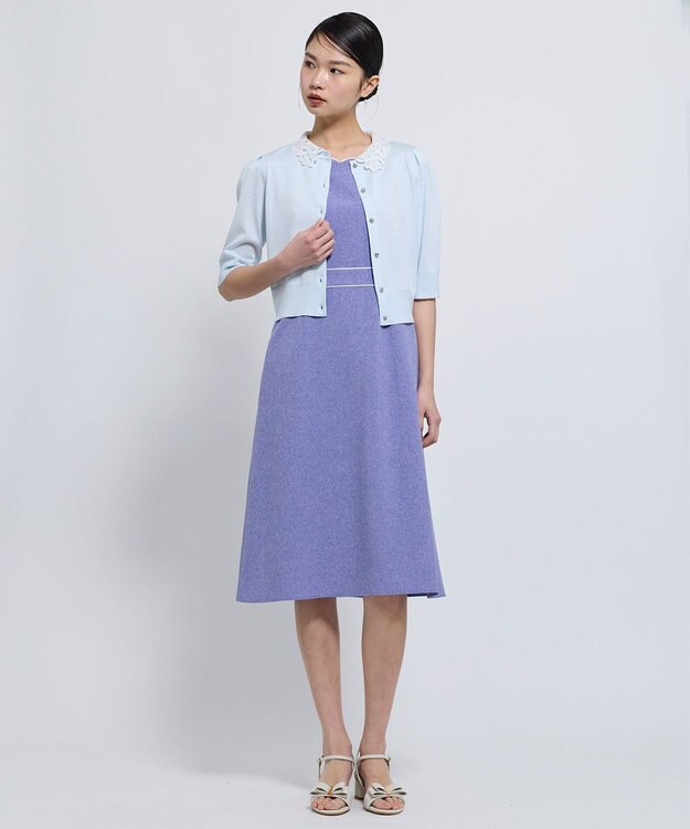 TOCCA 【chayさん着用】MOONLIT MUSE SHORTSLEEVE カーディガン スカイブルー系