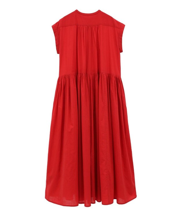 CRAFT STANDARD BOUTIQUE インド綿フレンチスリーブワンピース Red