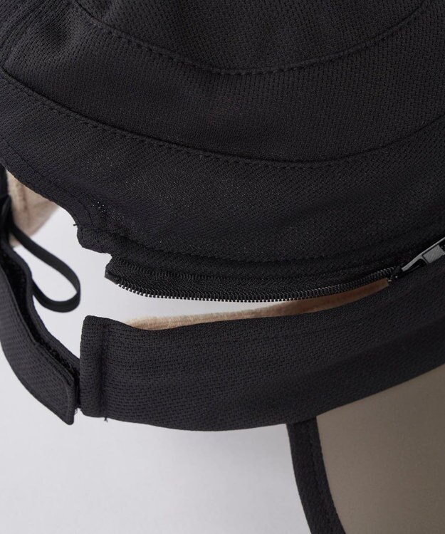 FILA GOLF／marie claire 【marie claire SPORT】つば広2WAYキャップ/サンバイザー ブラック