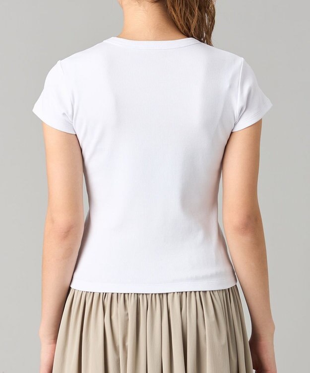 Chacott ソフトリブTシャツ ホワイト