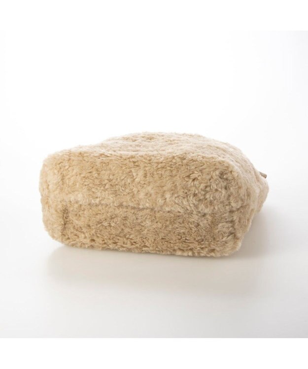 UNBILLION カシュカシュ cachecache / 下がりグログランボアトートバッグ ベージュ