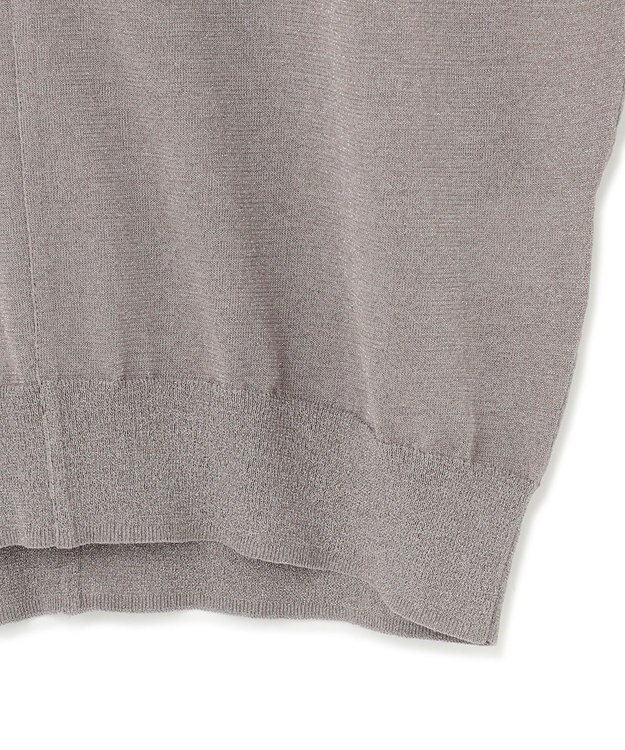 23区 S 【洗える】クリスピーシアールレックス フレンチスリーブ プルオーバー ライトグレー系