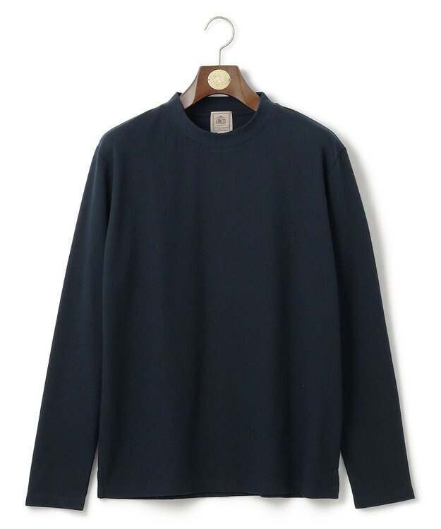 J.PRESS MEN オンでもオフでも品よく快適に【UVカット / 接触冷感 / 吸水速乾】【J.PRESS PREMIUM JERSEY】無地 ロングスリーブTシャツ ネイビー系