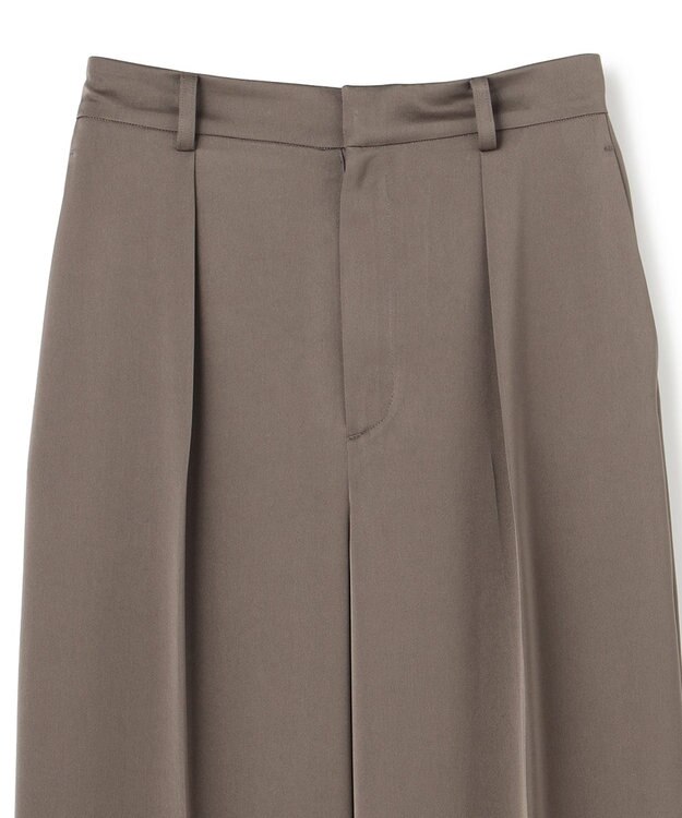 uncrave ライトダブルサテン ワイドパンツ トープ