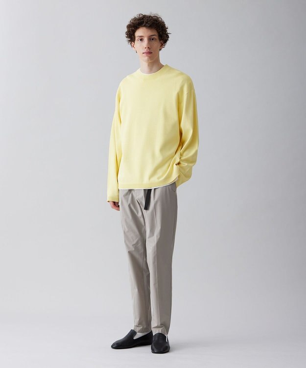 UNFILO MENS 【接触冷感】イージーケア ニットロングTEE [23年春夏商品] イエロー
